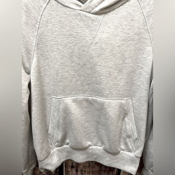 90 Degree By Reflex Gray Open-Back Workout Hoodie - Picture 2 of 5